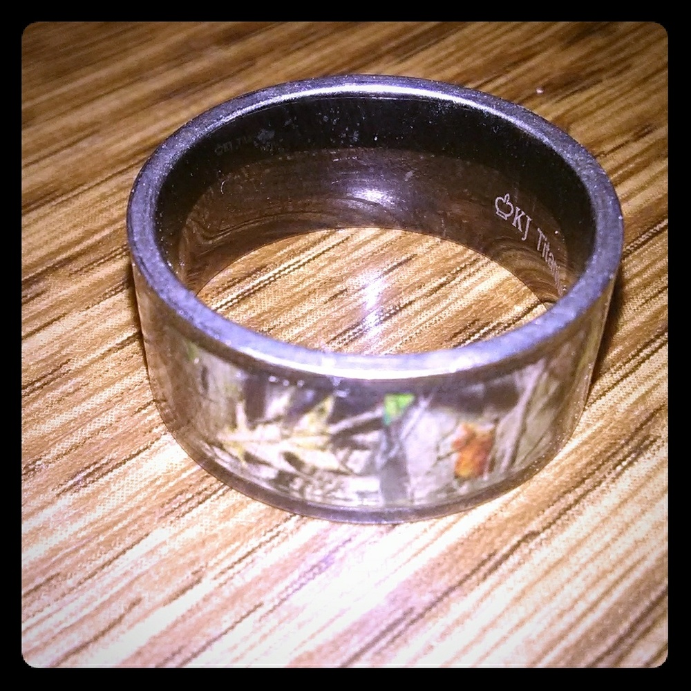 Camo wedding band